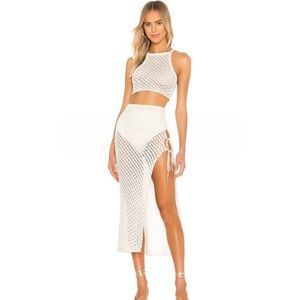 Camila Coelho White and Gold Set